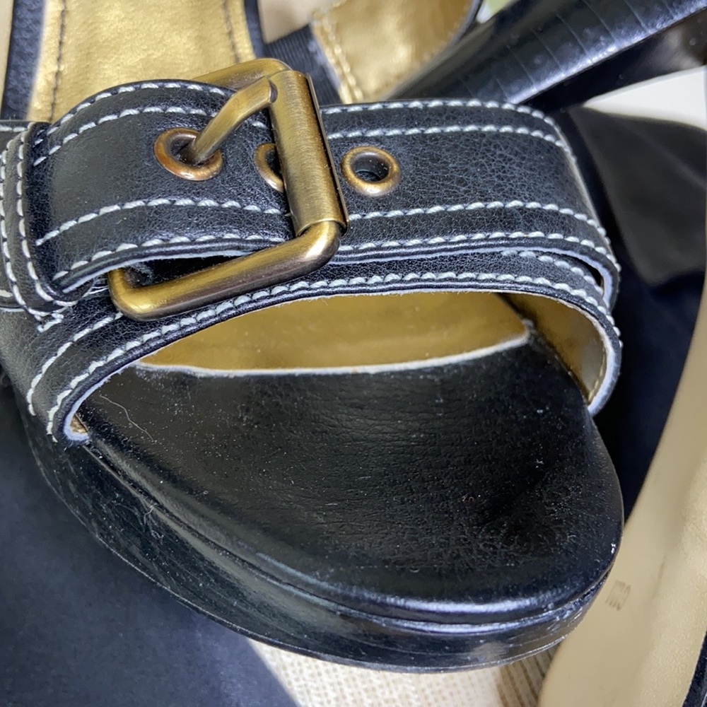 Marc Fisher Open Toe Leather Shoes - Picture 6 of 11